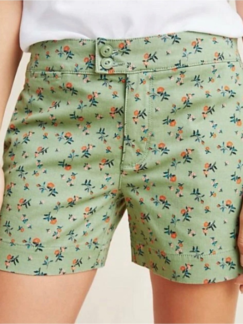 Sanctuary x Anthropologie Floral Shorts Green Size 27